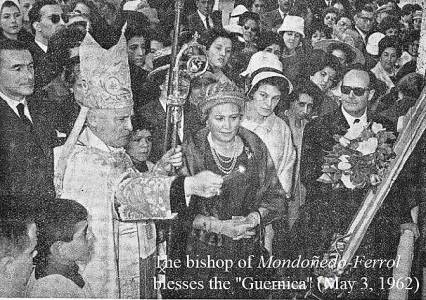 Bishop blesses the Guernica