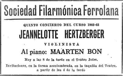 Concert advertisement