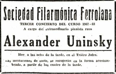 Concert advertisement