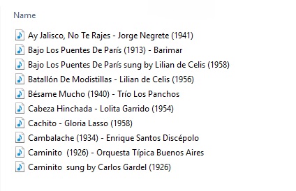 Playlist of the fourth instalment