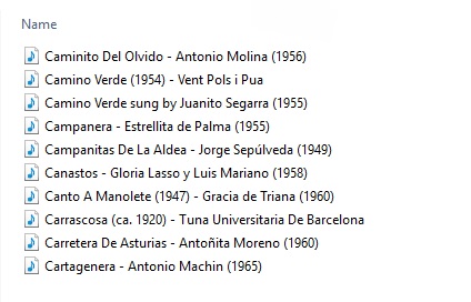 Playlist of the fifth instalment