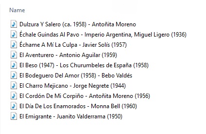 Playlist of the ninth instalment