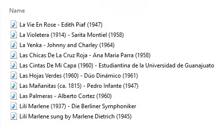 Playlist of the fifteenth instalment