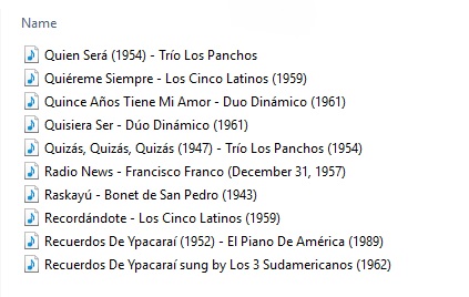 Playlist of the twenty-second instalment