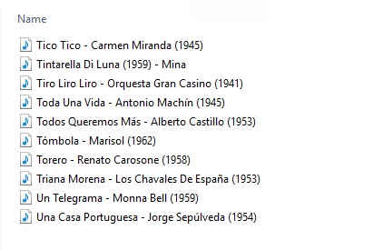 Playlist of the twenty-fifth instalment