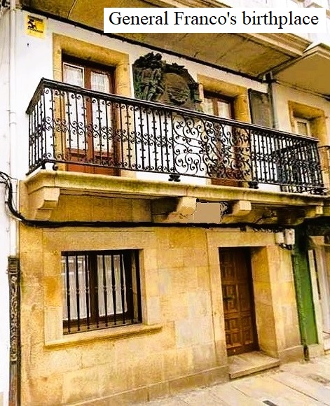 Birthplace of General Franco on Maria Street