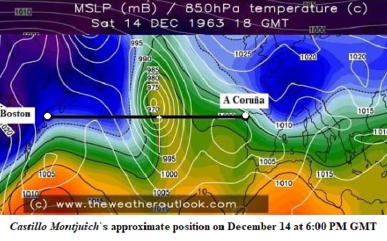 December 18, 18 GMT weather map