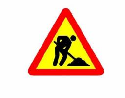 Men At Work road sign